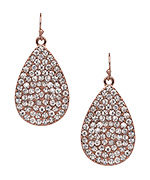 Blu Bijoux Pave Crystal Teardrop Earrings